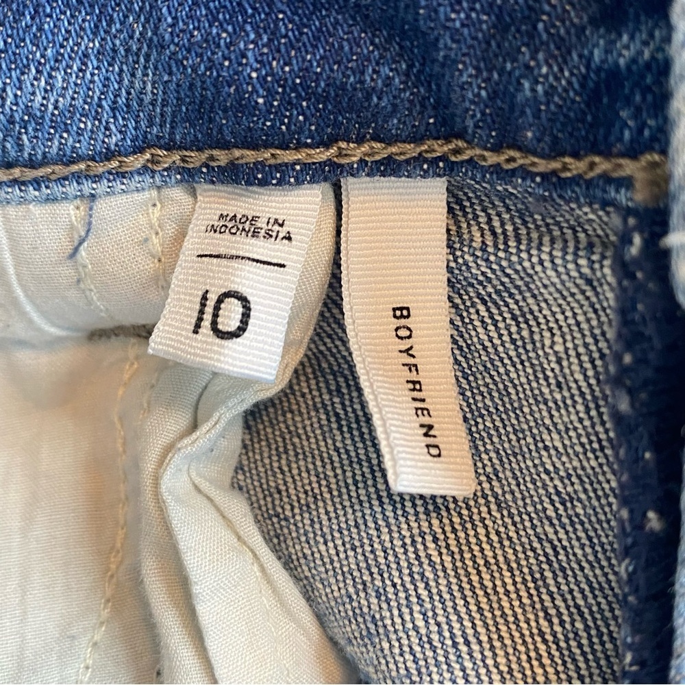 Loft Outlet Button Fly Distressed Boyfriend Jeans - Picture 9 of 10